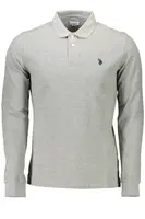 Pánské šedé polokošile s dlouhým rukávem