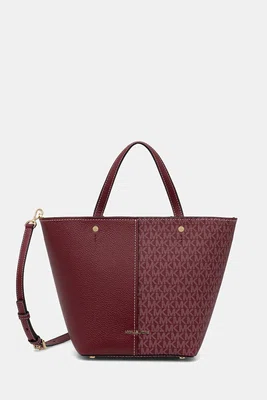 Kabelka MICHAEL Michael Kors FLORA vínová barva, 30T5GFFT2B