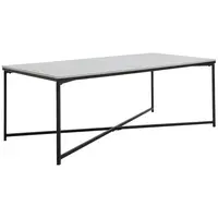 Livetastic KONFERENČNÍ STOLEK, černá, bílá, kov, keramika, 120/60/43 cm