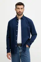 Bavlněná košile Tommy Hilfiger pánská, tmavomodrá barva, regular, s klasickým límcem, MW0MW39446