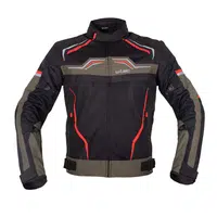 Letní moto bunda W-TEC Rovin černo-zeleno-červená L
