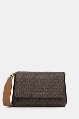 Kabelka MICHAEL Michael Kors NESSA hnědá barva, 30T5G8ZM1B