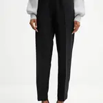 Kalhoty Guess ROBERTA dámské, černá barva, high waist, W5YB01 WH9Y2