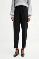 Kalhoty Guess ROBERTA dámské, černá barva, high waist, W5YB01 WH9Y2