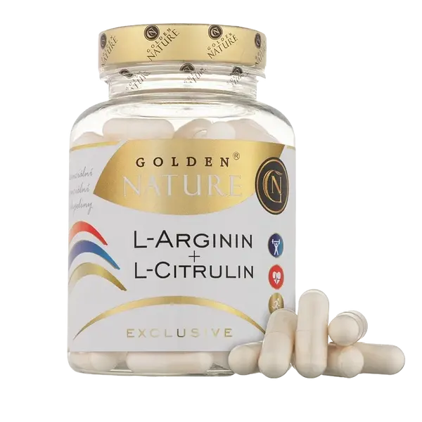 GOLDEN NATURE Exclusive Arginin + Citrulin 100 kapslí