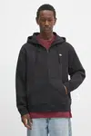 Mikina Vans pánská, černá barva, s kapucí, s potiskem, VN000R9ZBLK1