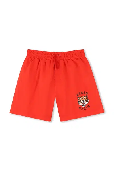 Dětské plavkové šortky Kenzo Kids červená barva, K61077