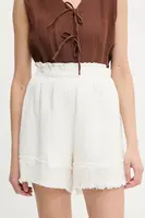 Kraťasy Answear.LAB dámské, béžová barva, high waist