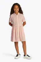 Dívčí šaty Tommy Hilfiger oranžová barva, mini, KG0KG08579