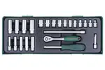Gola sada 1/4", 4 - 13 mm, 24 kusů v kazetě - JONNESWAY S04H2125SP
