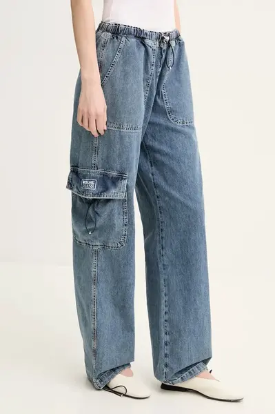 Bavlněné džíny Moschino Jeans dámské, high waist, 0320 3721