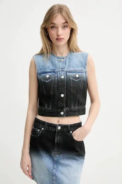 Džínová vesta Moschino Jeans