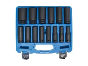 BGS technic Hlavice 1/2" nástrčné tvrzené, úderové 10-32mm CrMo, sada - BGS 5207