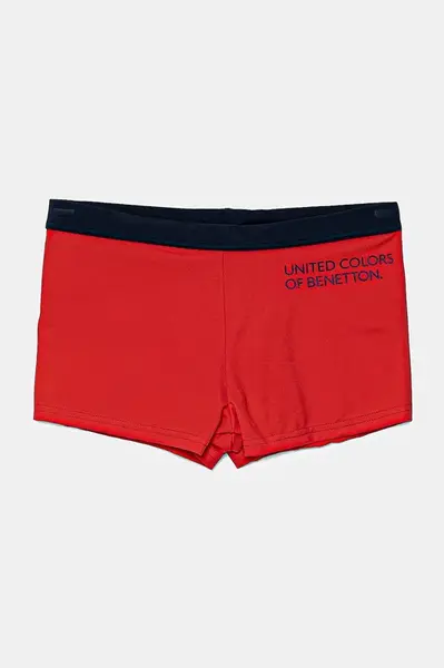 Kraťasy United Colors of Benetton červená barva, 3L030X01F