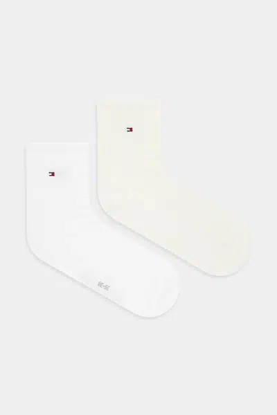 Ponožky Tommy Hilfiger 2-pack dámské, žlutá barva, 701232613