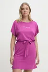 Šaty Emporio Armani Underwear růžová barva, mini, EW000783 AF12192
