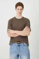 Bavlněné tričko Medicine pánské, hnědá barva