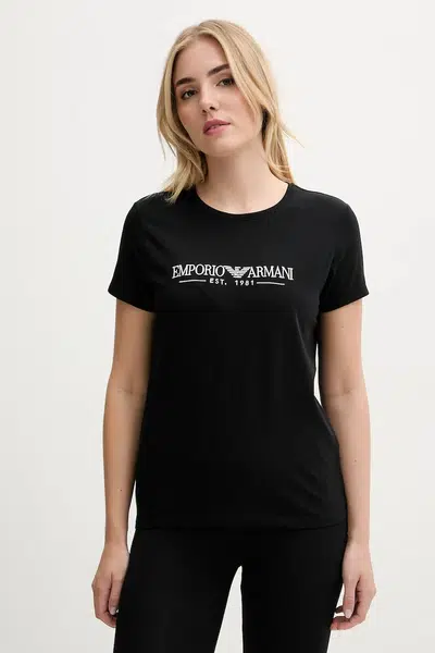 Tričko Emporio Armani Underwear černá barva, EW000408 AF10881