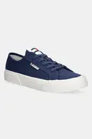 Tenisky Tommy Jeans  LACE UP CANVAS COLOR tmavomodrá barva, EM0EM01543