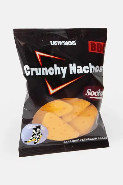 Ponožky Eat My Socks Crunchy Nachos černá barva
