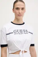 Bavlněné tričko Guess bílá barva, V5GI05 I3Z14