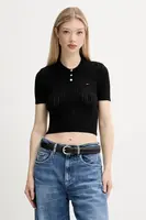 Svetr Tommy Jeans dámský, černá barva, DW0DW20965