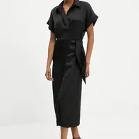 Šaty Answear.LAB černá barva, midi