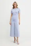 Šaty Victoria Beckham modrá barva, maxi, 1325JDR006476A