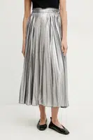 Sukně Weekend Max Mara stříbrná barva, midi, áčková, 2515101051600