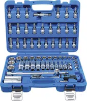 BGS technic Gola sada 3/8", 6hranné hlavice 6-24 mm, 61 dílů - BGS 2218
