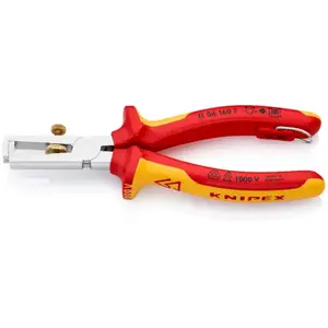 Odizolovací kleště, VDE, nastavitelné do 10 mm2, s přípevňovacím okem - KNIPEX 11 06 160 T