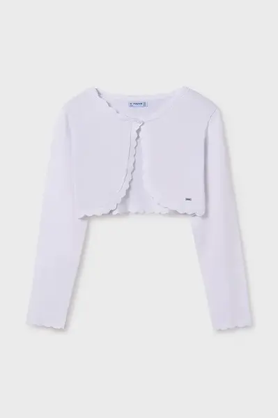 Dětský svetr Mayoral bílá barva, lehký, 332