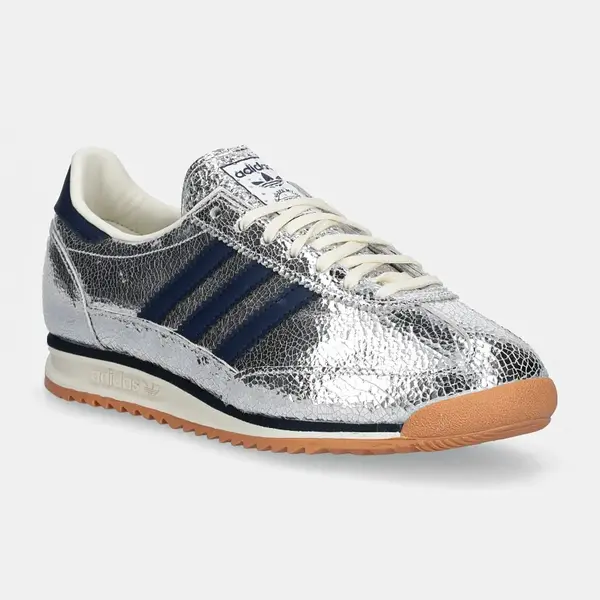Kožené tenisky adidas Originals Sl 72 OG W stříbrná barva, JH8654