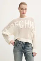 Svetr Moschino Jeans dámský, béžová barva, lehký, 0903 3701