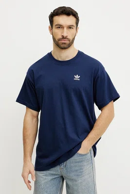 Bavlněné tričko adidas Originals Essential tmavomodrá barva, JD0376