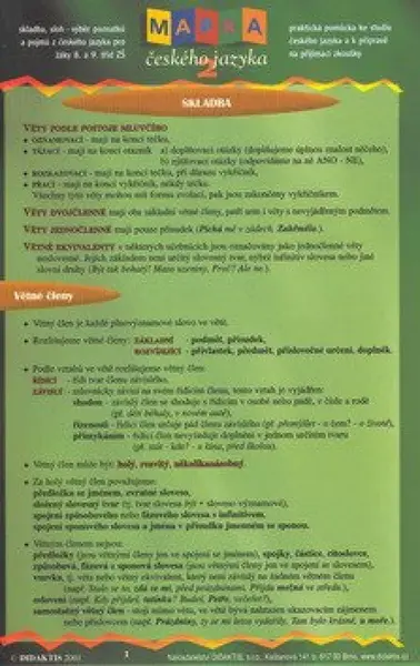 Mapka českého jazyka 2 - Fialová V.