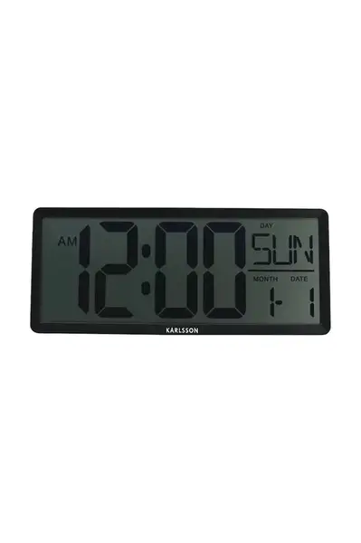 Karlsson Nástěnné hodiny Karlsson Retro LCD
