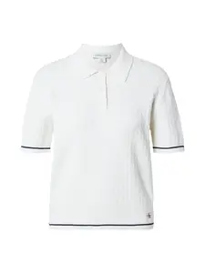 Calvin Klein Jeans Sveter  námornícka modrá / biela