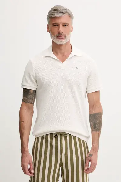 Karl Lagerfeld polo pánské s bavlnou
