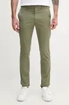 Lacoste regular fit kalhoty pánské bavlněné s elastanem