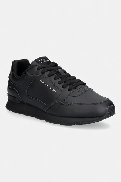 Tommy Hilfiger LIGHT EVA RUNNER LEATHER sneakers boty pánské kožené