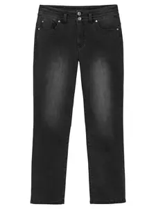 SHEEGO Džínsy  čierny denim