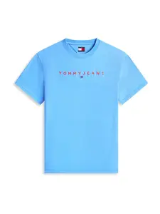 Tommy Jeans Tričko  modrá / červená