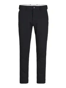 Jack & Jones Plus Chino nohavice 'JPSTMarco JJCooper'  čierna