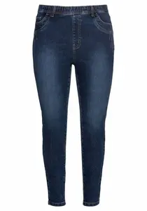 SHEEGO Jeggings  modrá denim