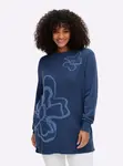 SHEEGO Sveter  nebesky modrá / modrá denim