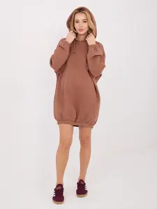 Dámske mikinové šaty s kapucňou