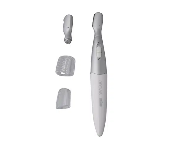 Zastřihovač obočí Braun Mini Precision Trimmer FG 1106 - bílo-stříbrný + dárek zdarma