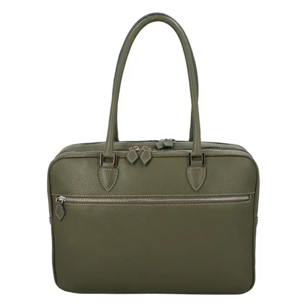 Dámká kožená business kabelka khaki - ItalY Anita