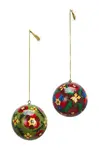 Ozdoba na vánoční stromeček Madam Stoltz 7 cm 2-pack